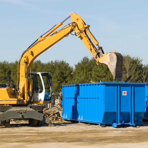 how does a residential dumpster rental service work in Mount Sidney